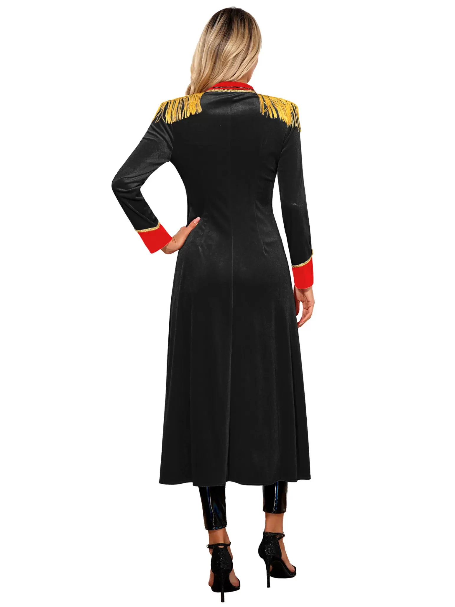 Women Long Sleeve Velvet Renaissance Gothic Long Jacket