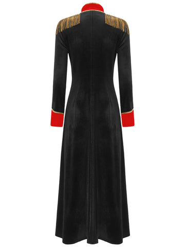 Women Long Sleeve Velvet Renaissance Gothic Long Jacket