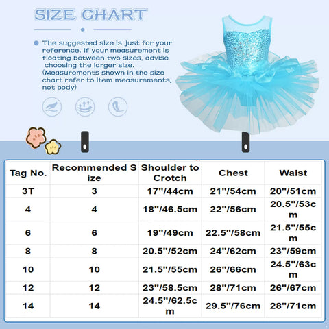 Kids Girls Sleeveless Sequin Tulle Ballet Dance Tutu Dress