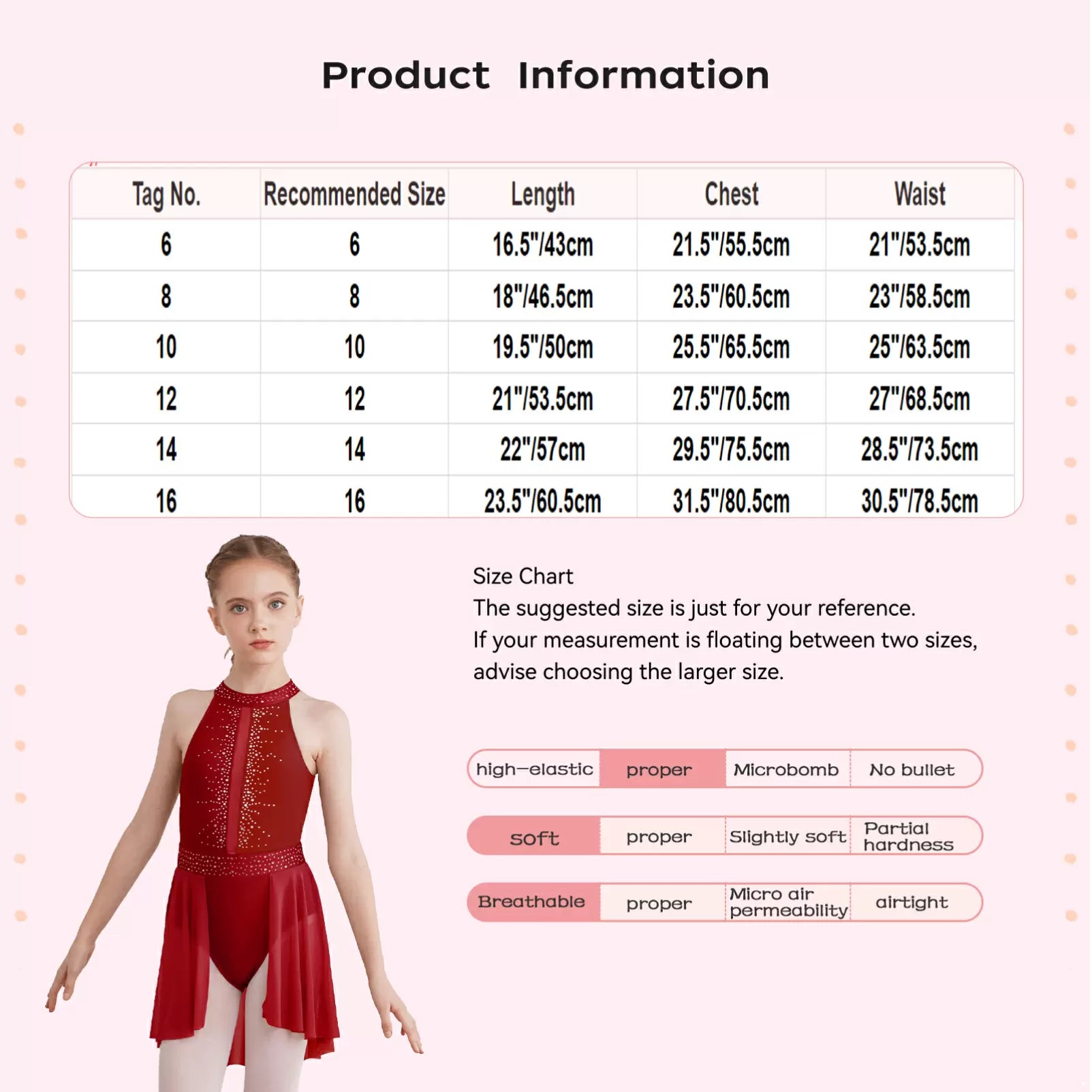 Kids Girls Halter Neck Rhinestones Lyrical Dance Leotard Dress