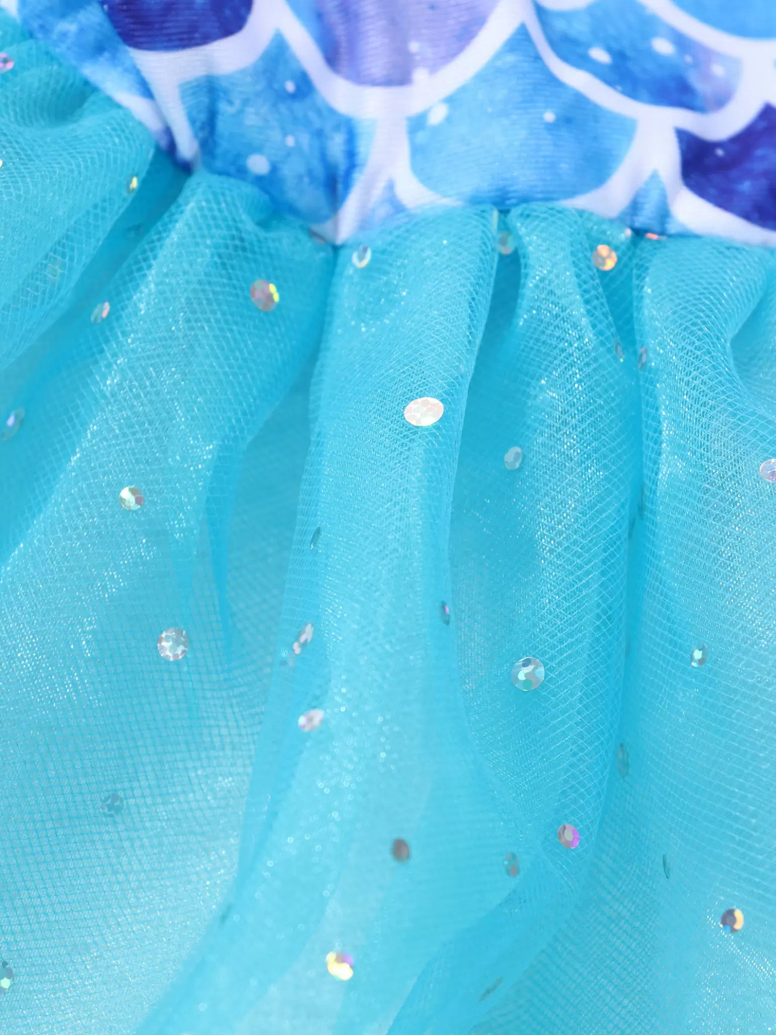 Kids Girls Shiny Mermaid Ballet Dance Tutu Dress