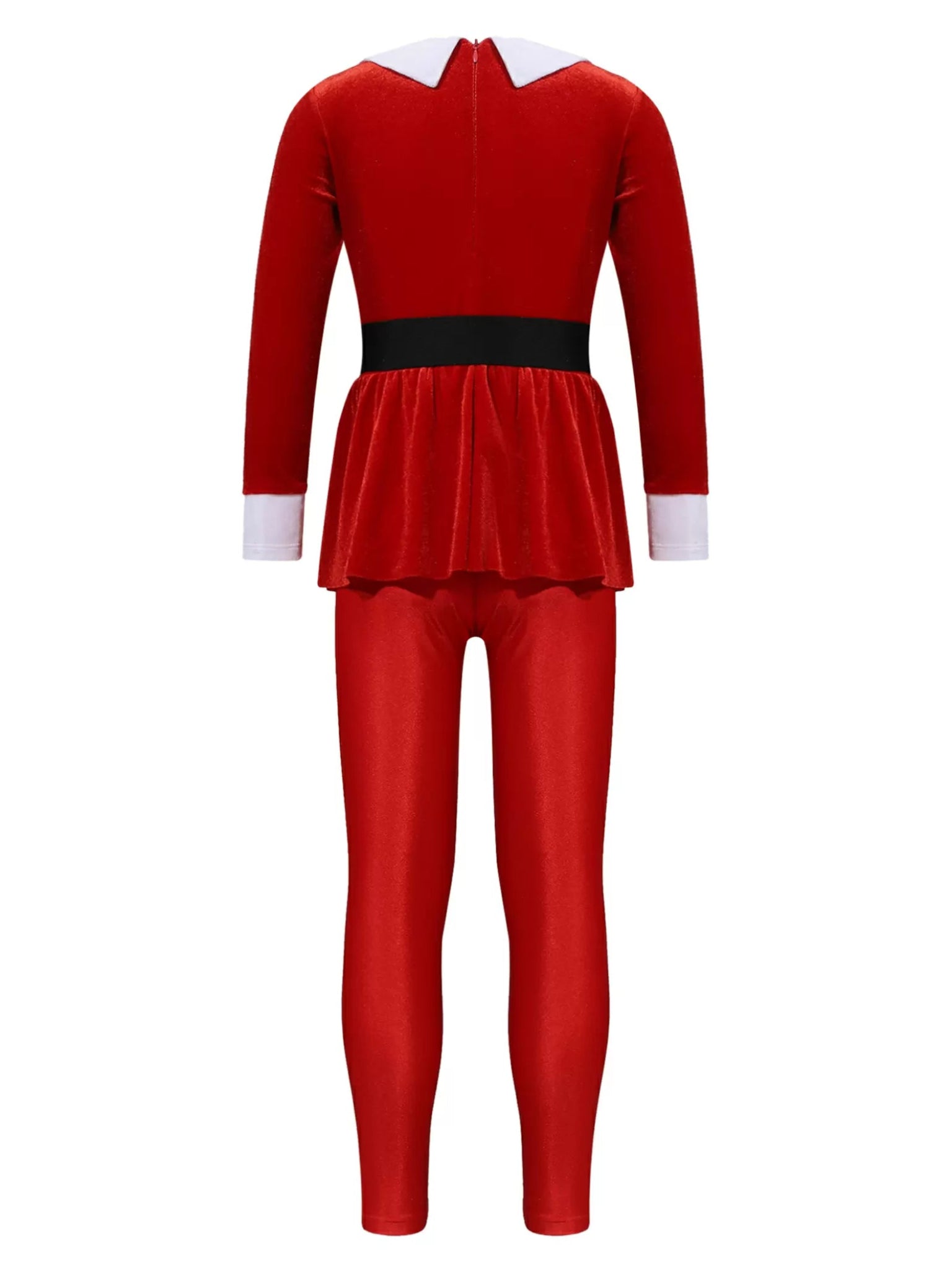 Girls Christmas Costume Mrs Santa Claus Jumpsuit for Cosplay Party - TSSOE