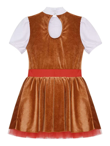 Girls Gingerbread Man Dresses for Christmas Cosplay Party Dress Up - TSSOE