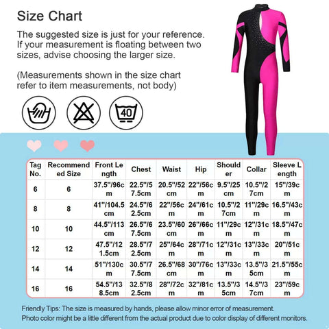 Girls Long Sleeve Figure Ice Skating Unitard Jumpsuit Dance Leotard - TSSOE