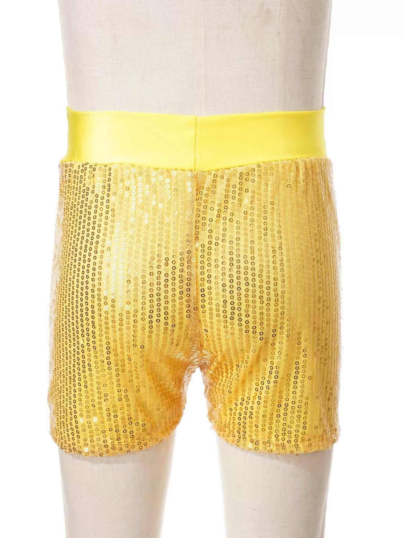 Girls Sparkly Sequins Dance Shorts Jazz Latin Performance Costume - TSSOE