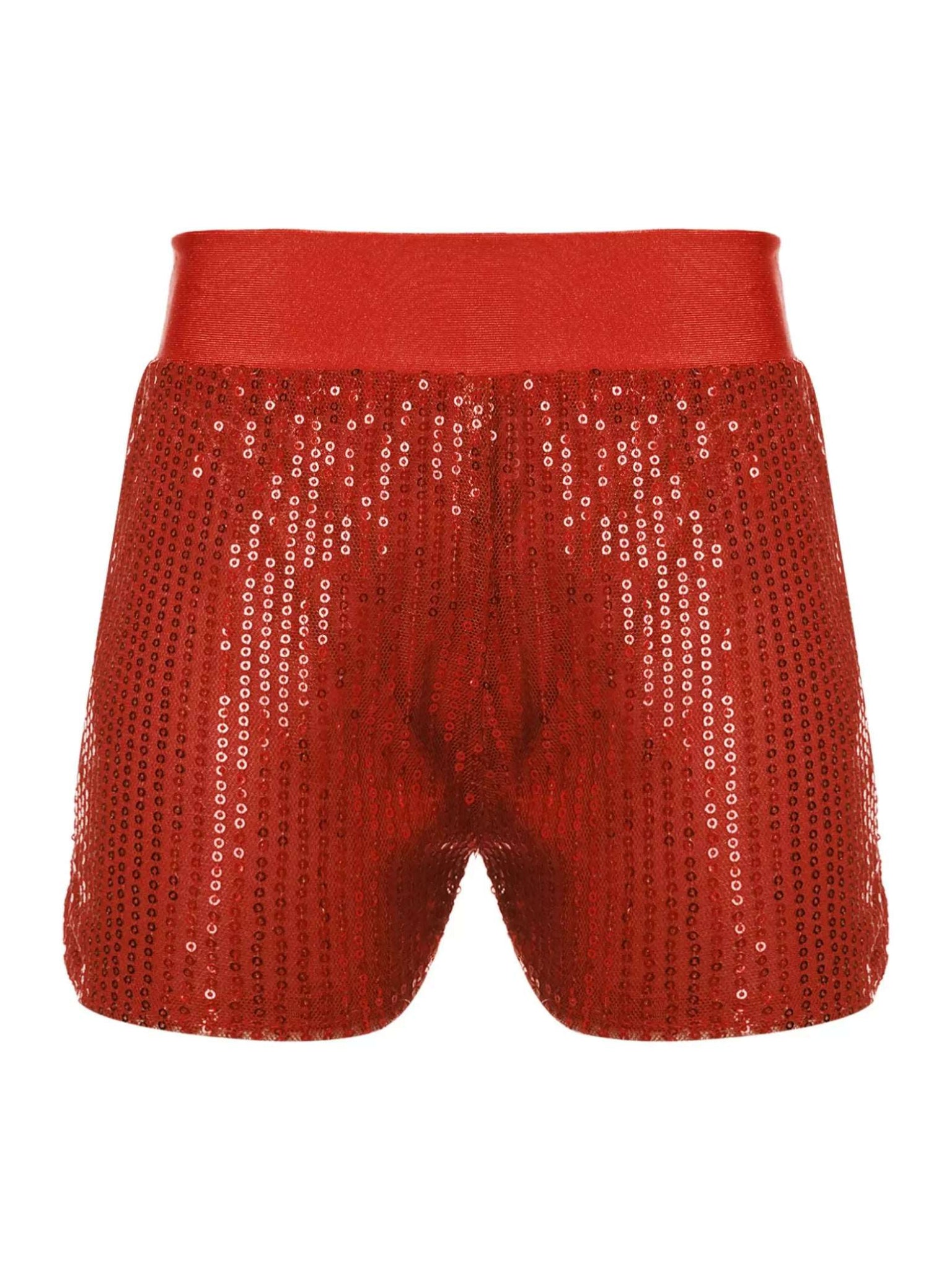 Girls Sparkly Sequins Dance Shorts Jazz Latin Performance Costume - TSSOE