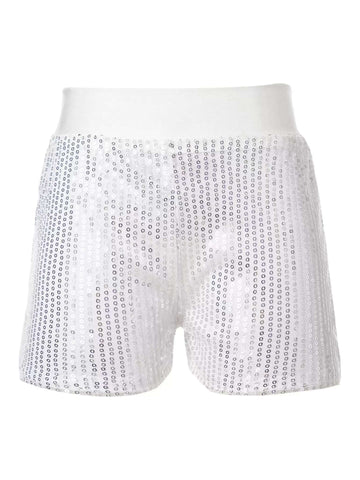 Girls Sparkly Sequins Dance Shorts Jazz Latin Performance Costume - TSSOE