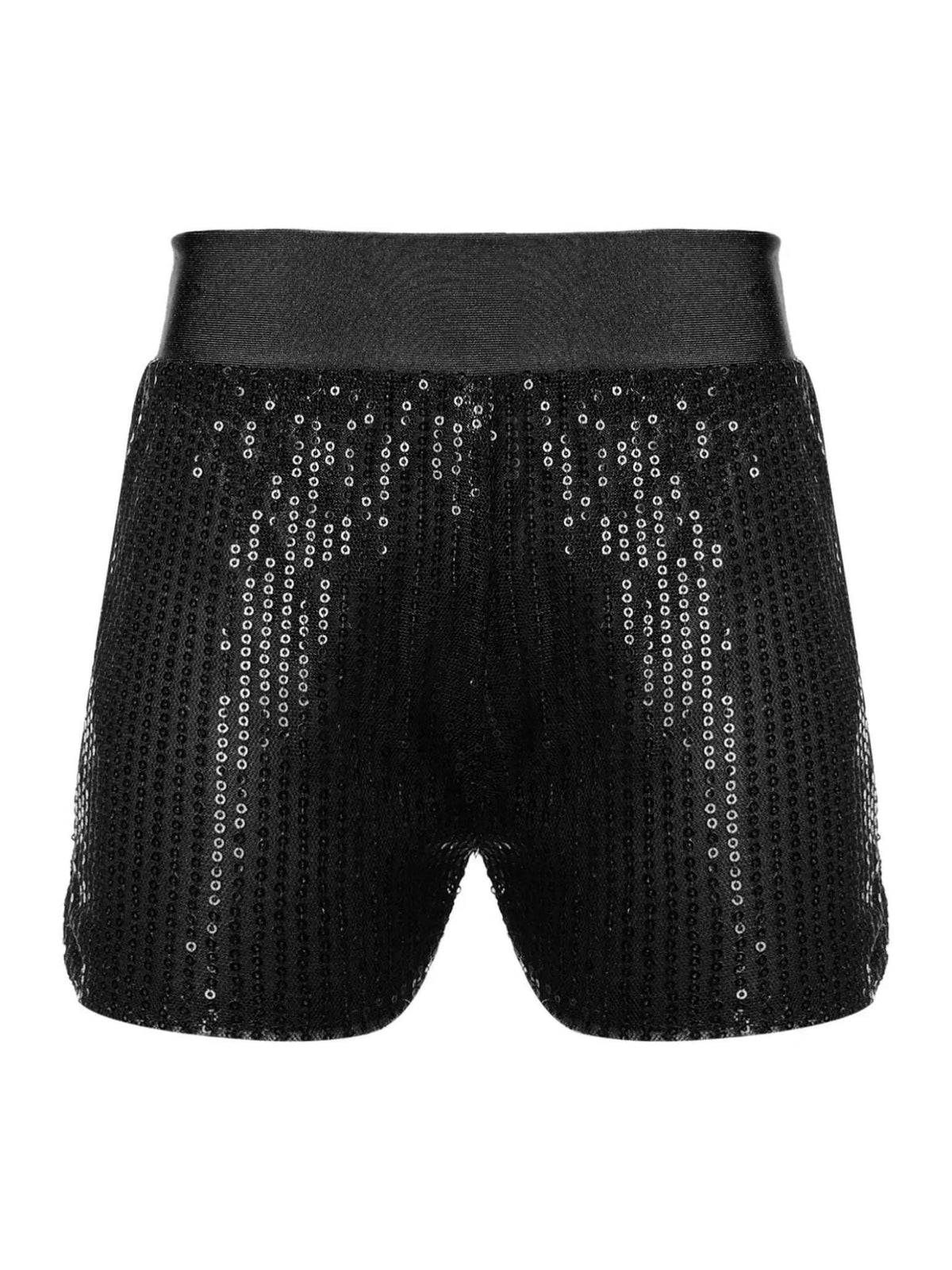 Girls Sparkly Sequins Dance Shorts Jazz Latin Performance Costume - TSSOE