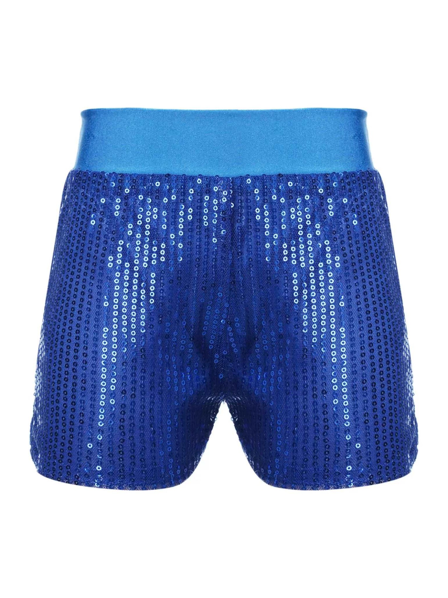 Girls Sparkly Sequins Dance Shorts Jazz Latin Performance Costume - TSSOE