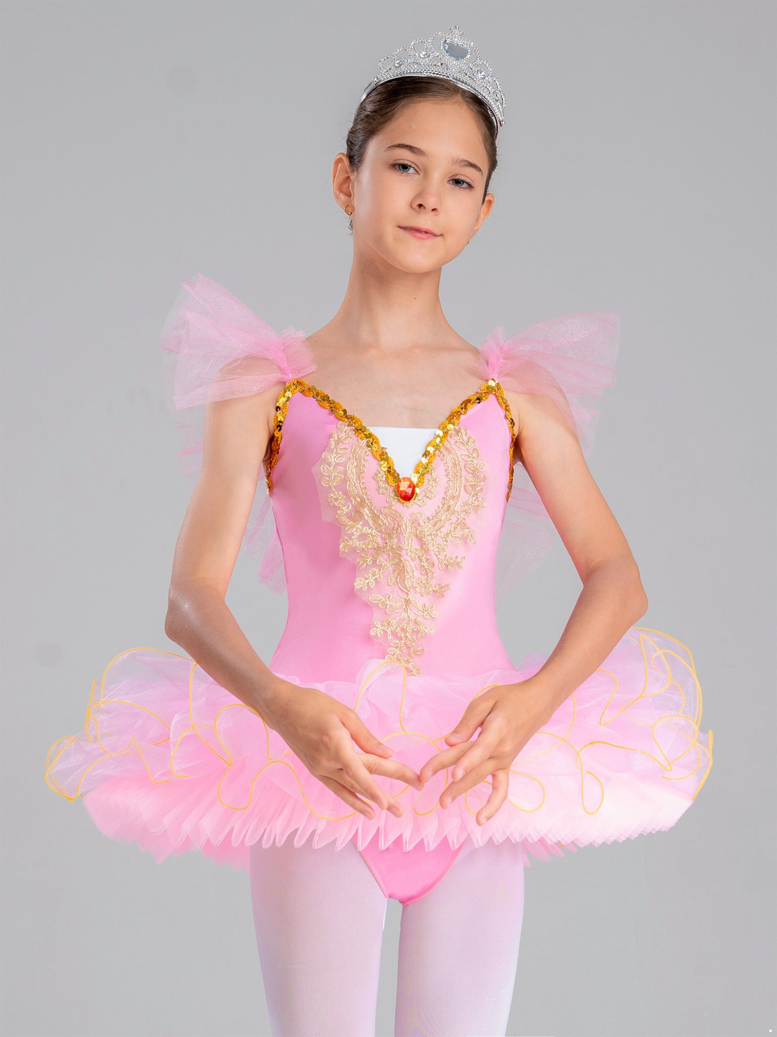 Kids Girls Swan Lake Ballet Dance Dress Princess Tutu Ballerina Costume