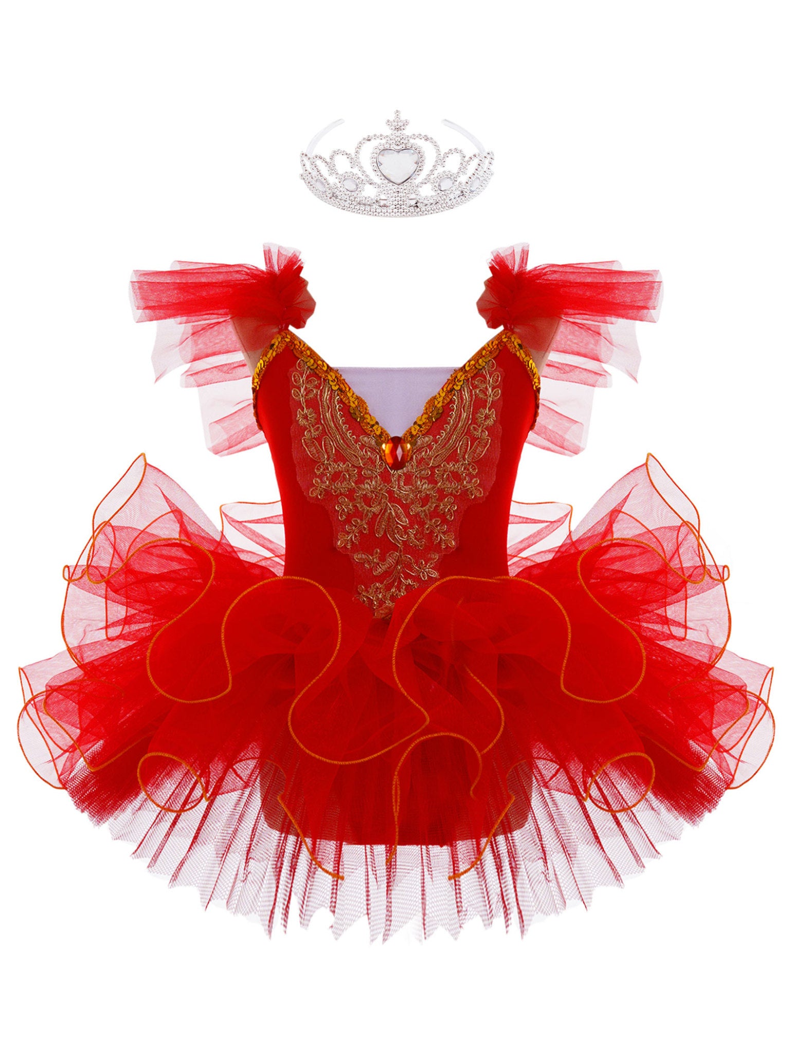 Costume da ballerina per bambina, il lago dei cigni, per balletto, principessa, tutu