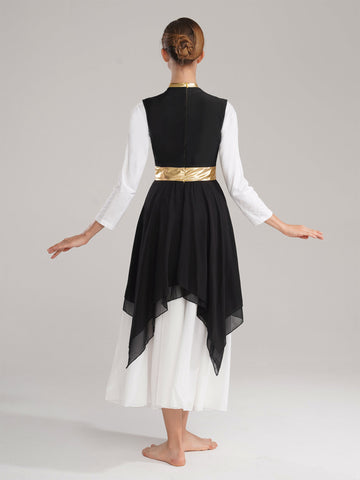 Women Turtleneck Praise Dance Dress