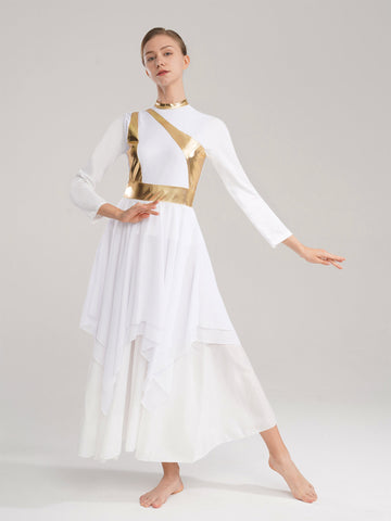 Women Turtleneck Praise Dance Dress