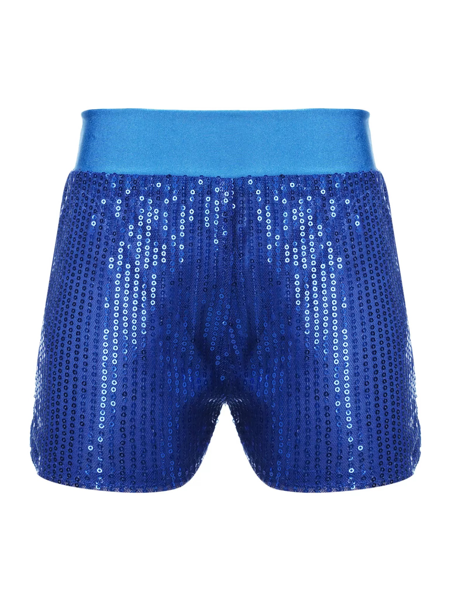 Girls Sparkly Sequins Dance Shorts Jazz Latin Performance Costume