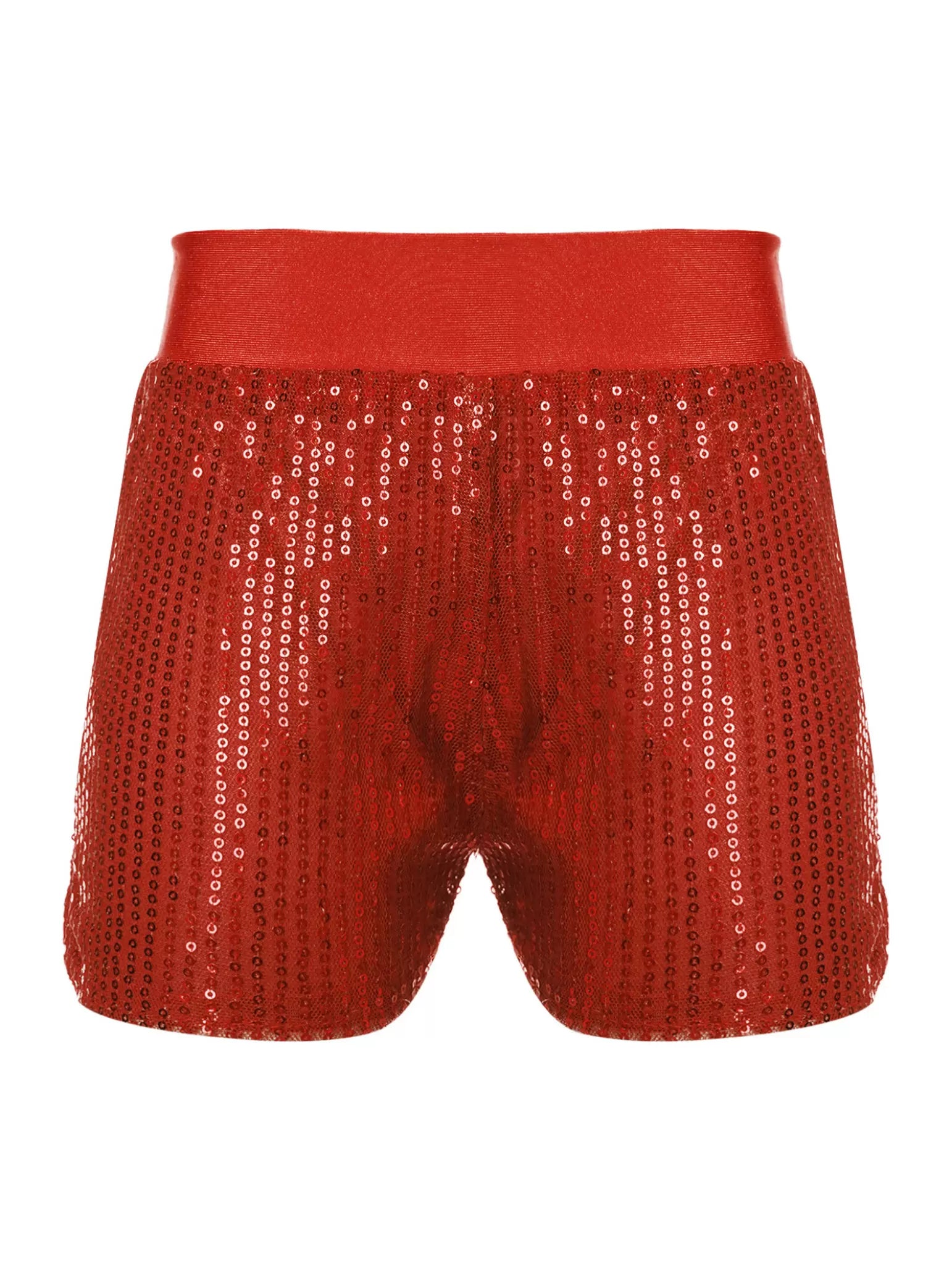 Girls Sparkly Sequins Dance Shorts Jazz Latin Performance Costume