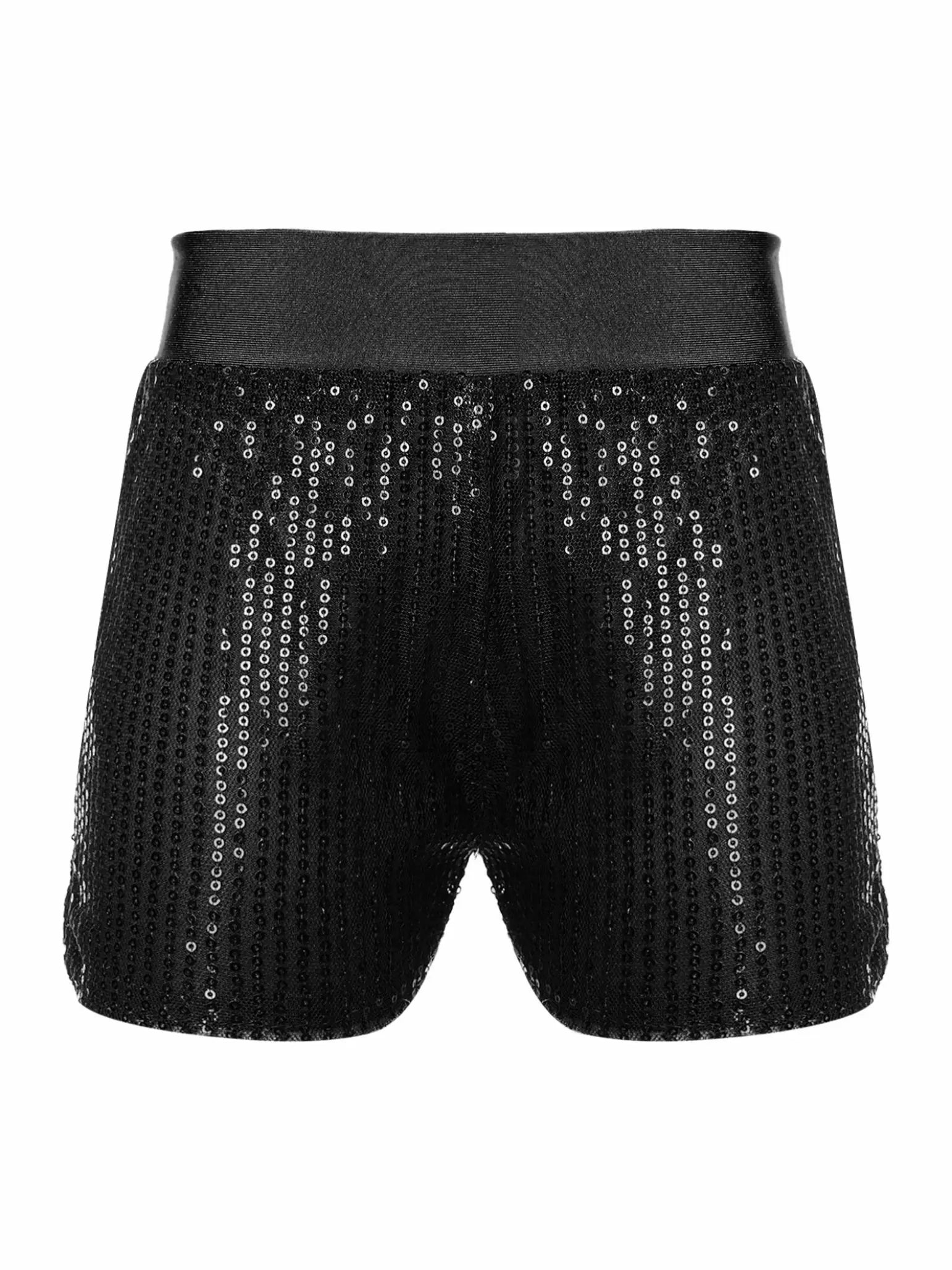 Pantaloncini da ballo con paillettes scintillanti per ragazze Costume da performance latina jazz