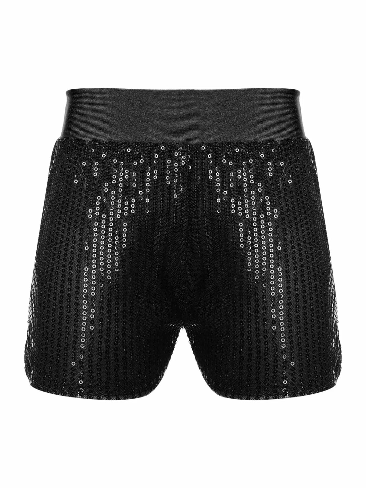 Pantaloncini da ballo con paillettes scintillanti per ragazze Costume da performance latina jazz