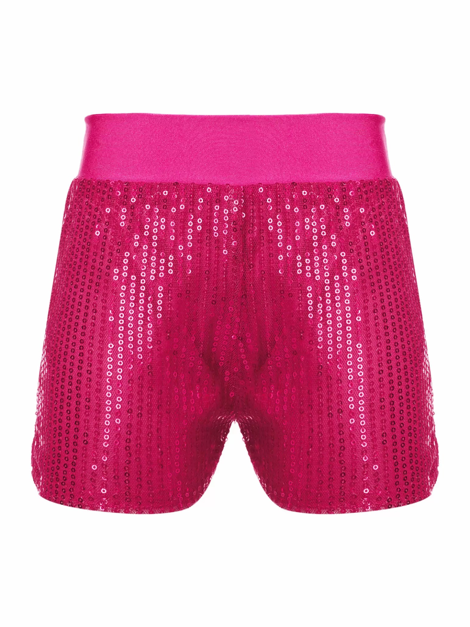 Girls Sparkly Sequins Dance Shorts Jazz Latin Performance Costume