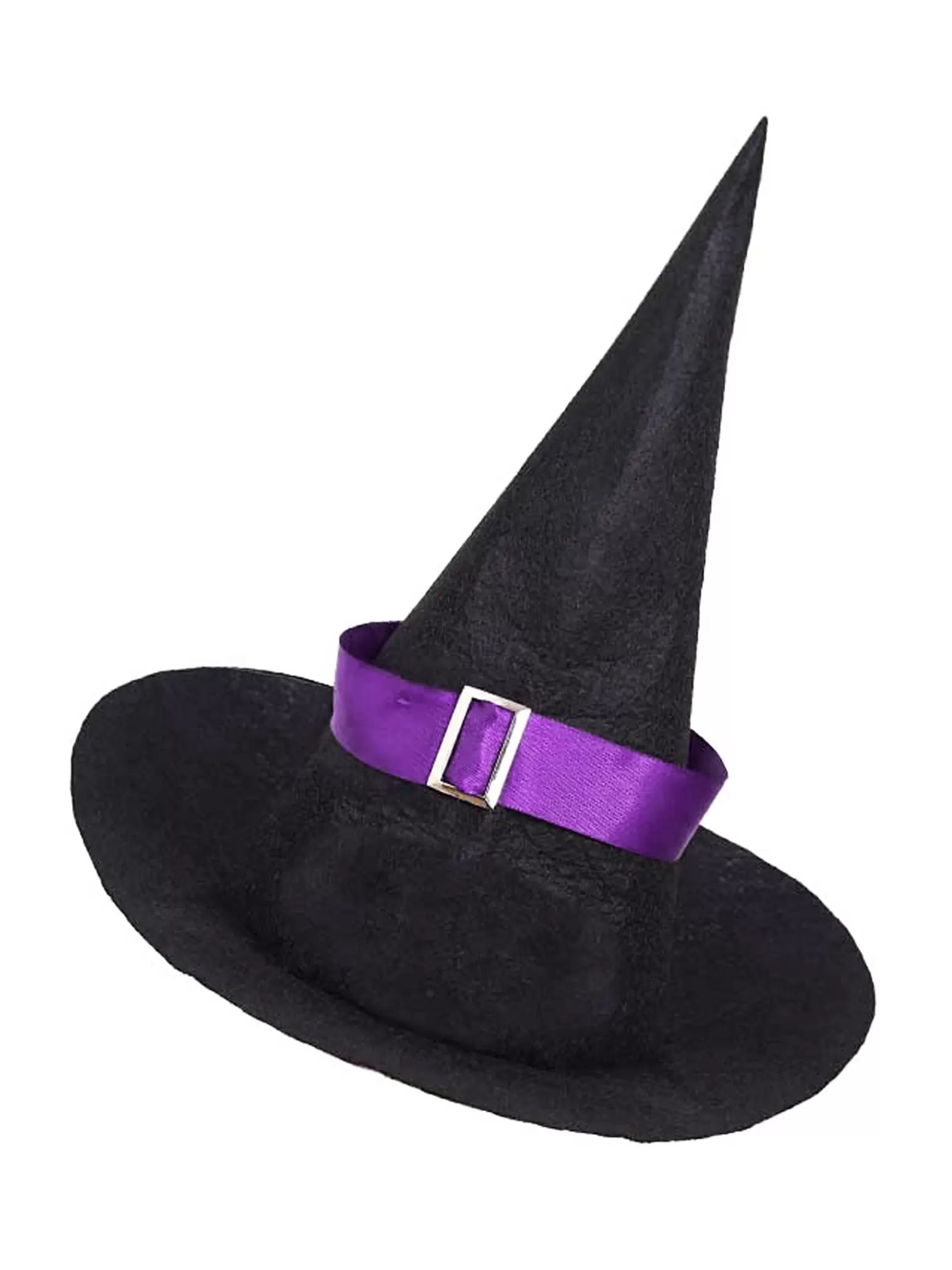 Girls Witch Costume Velvet Long Dress with Hat for Halloween Party