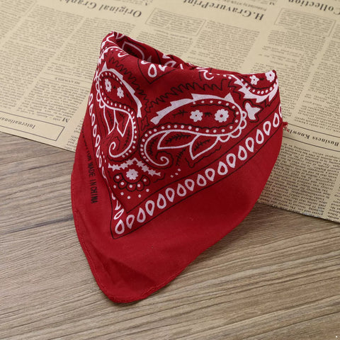 Western Cowboy Costume Paisley Bandanna with Hat Cosplay Accessories