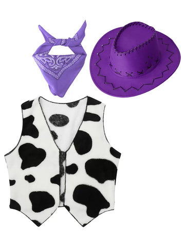 Costume de cowboy pour enfants, tenue d'halloween pour jeu de rôle de rodéo occidental