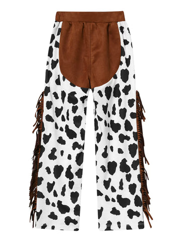 Pantalons de cow-girl pour enfants, Costume de Cowboy occidental d'halloween