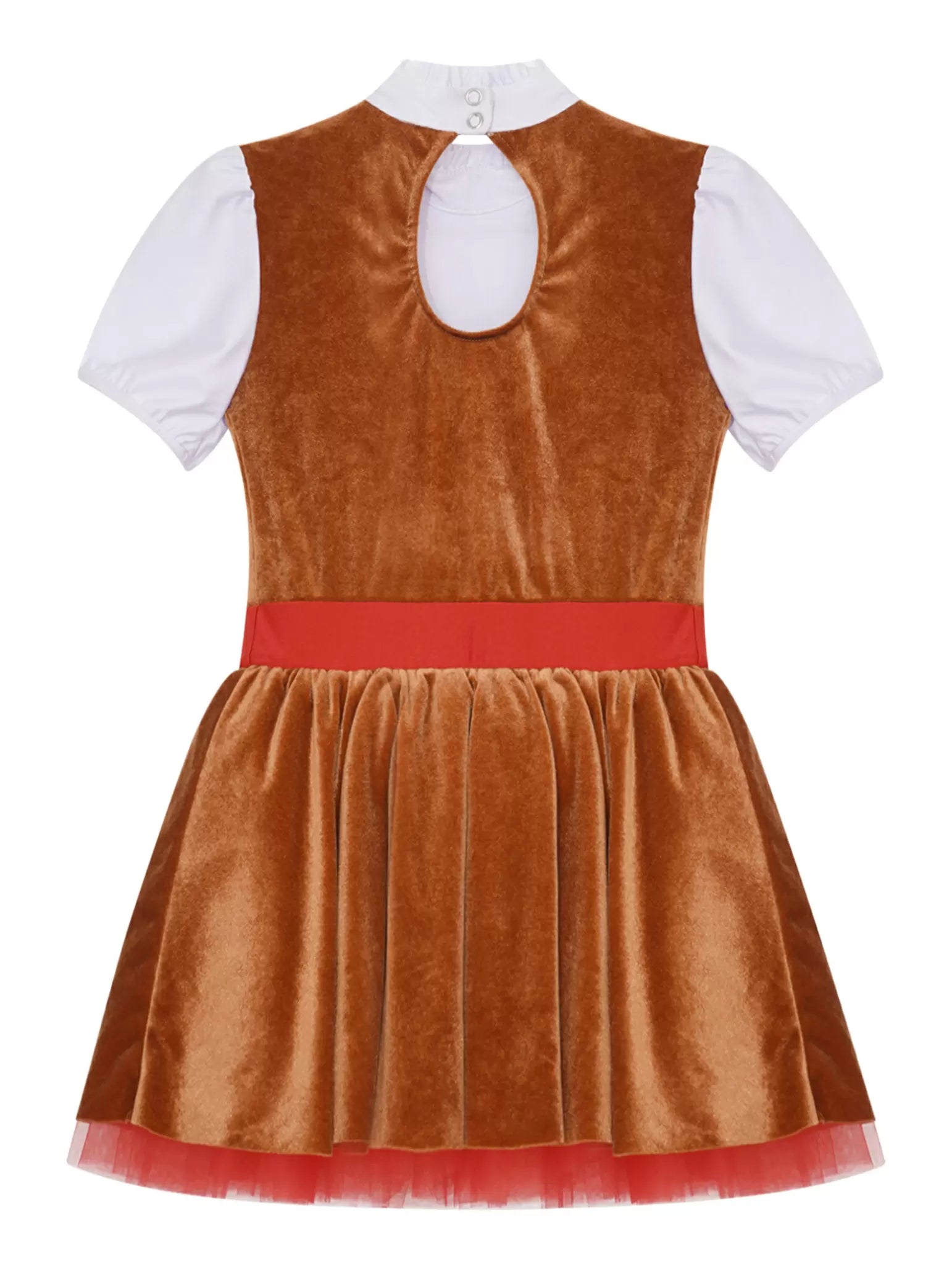 Girls Gingerbread Man Dresses for Christmas Cosplay Party Dress Up