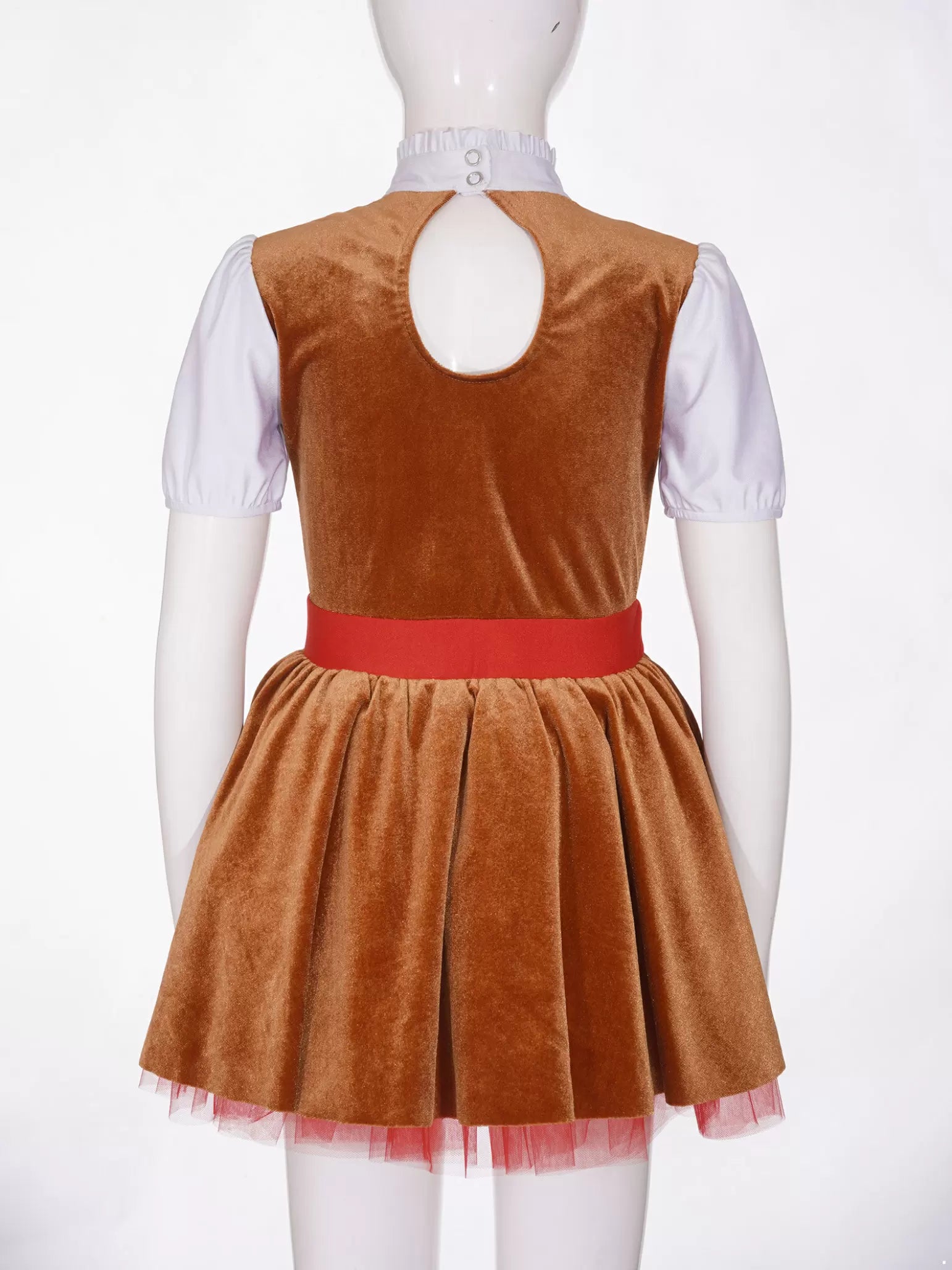 Girls Gingerbread Man Dresses for Christmas Cosplay Party Dress Up