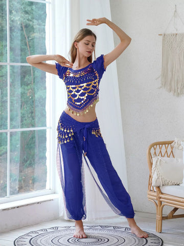 Womens Belly Dance Costume Dancer Outfit