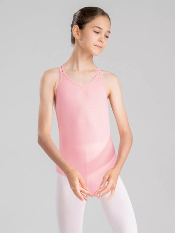 Kids Girls Spaghetti Strap Ballet Dance Gymnastic Leotard Dancewear