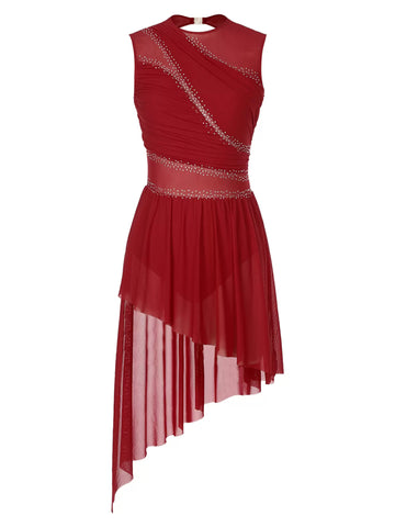 Women's High Low Skirt Lyrical Dance Costume