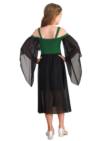 Kids Girls Halloween Medieval Renaissance Gothic Dress