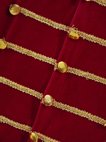 Manteaux d'uniforme de garde d'honneur de l'équipe de tambour et de trompette en velours pour enfants garçons