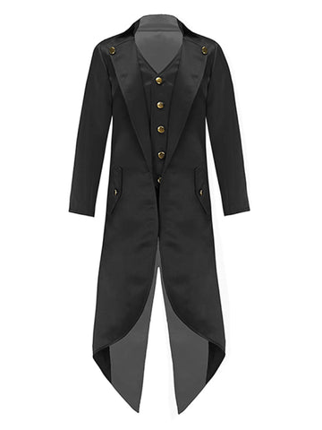 Kids Fake Two Pieces Tailcoat Retro Renaissance Jacket