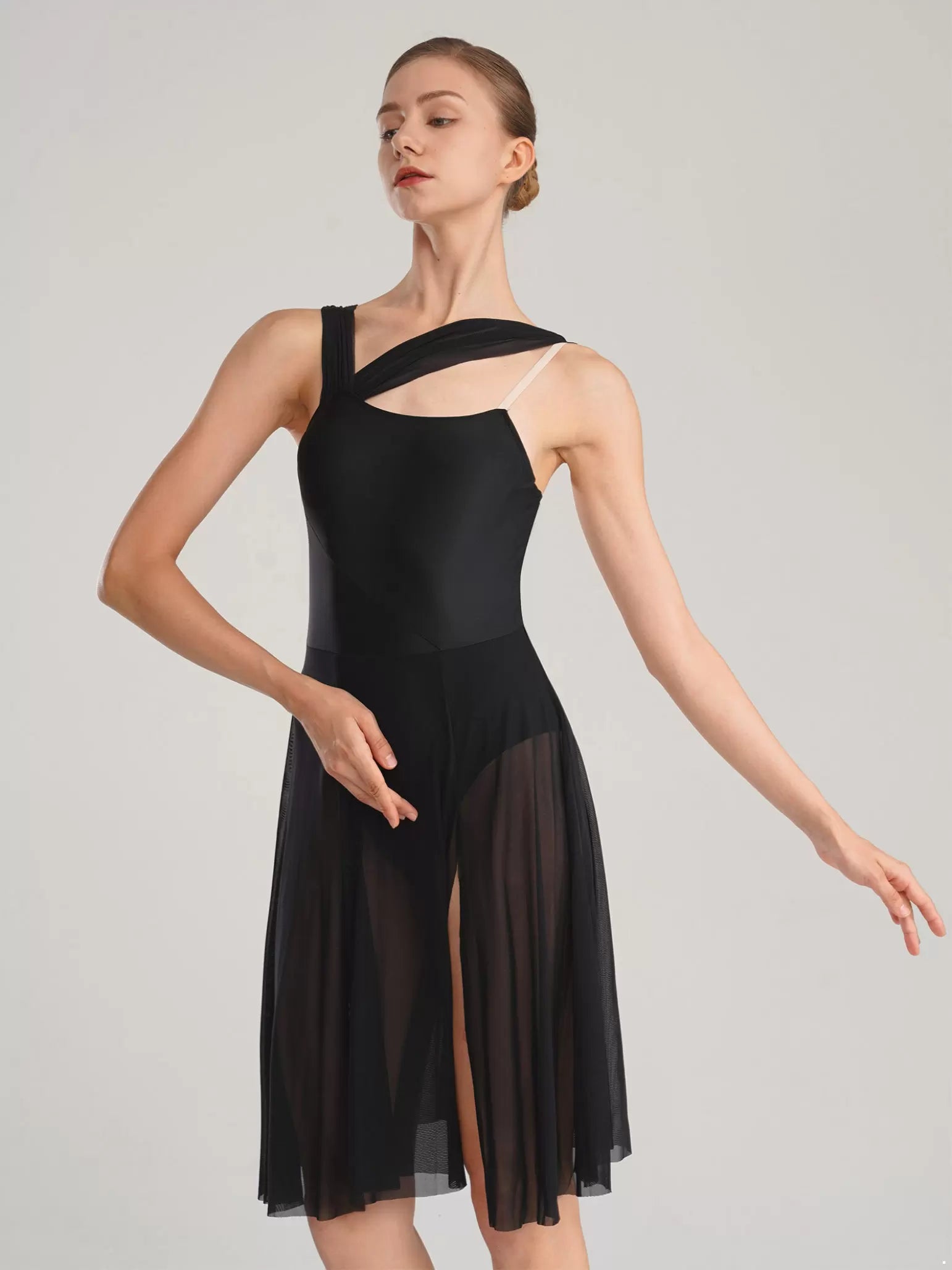 Robe justaucorps de danse contemporaine moderne sans manches pour femmes