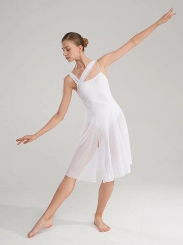 Robe justaucorps de danse contemporaine moderne sans manches pour femmes