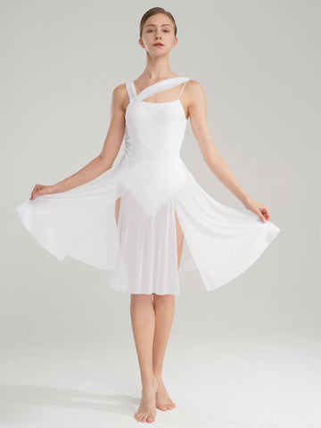 Robe justaucorps de danse contemporaine moderne sans manches pour femmes