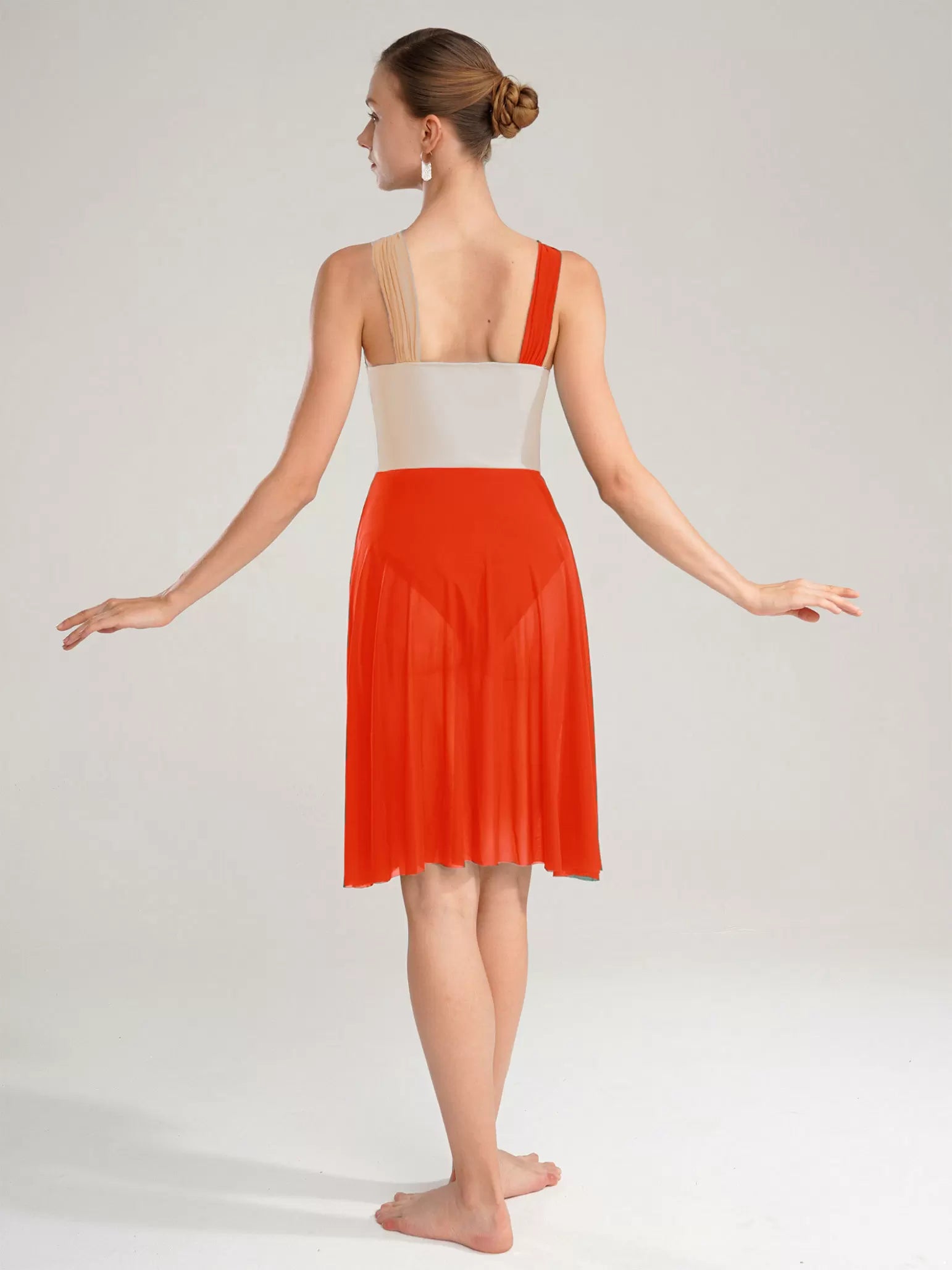 Robe justaucorps de danse contemporaine moderne sans manches pour femmes