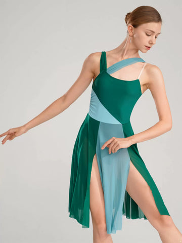 Robe justaucorps de danse contemporaine moderne sans manches pour femmes