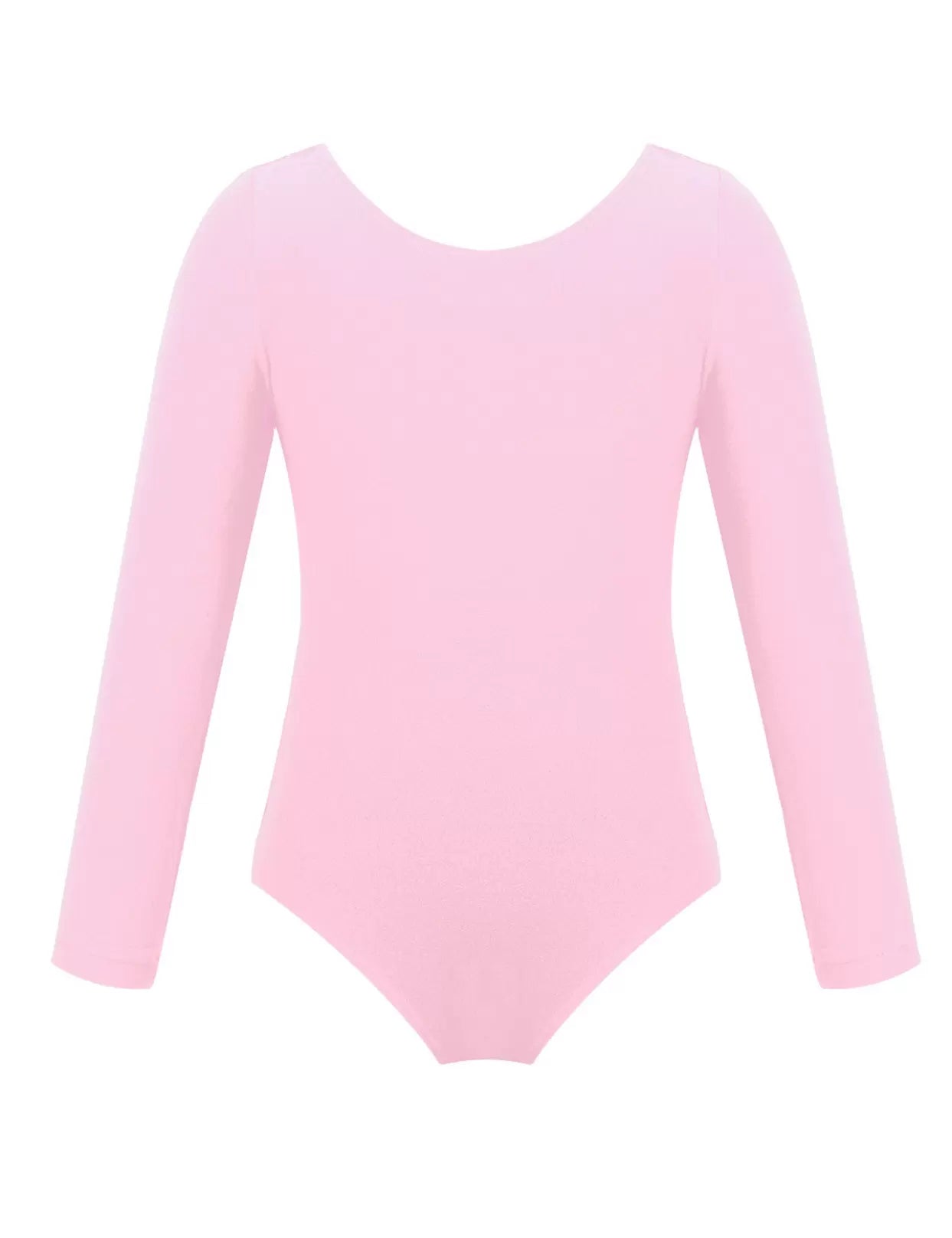 Kids Girls Long Sleeve Solid Color Ballet Dance Leotard