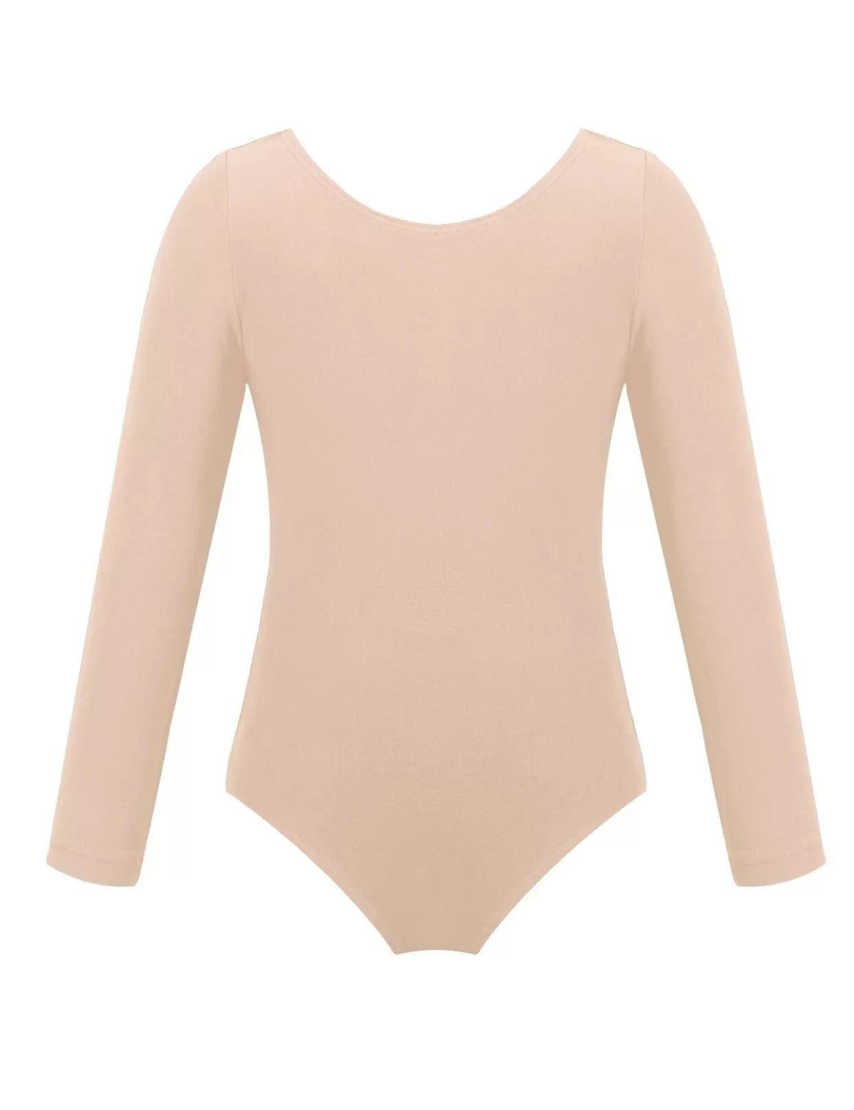 Kids Girls Long Sleeve Solid Color Ballet Dance Leotard