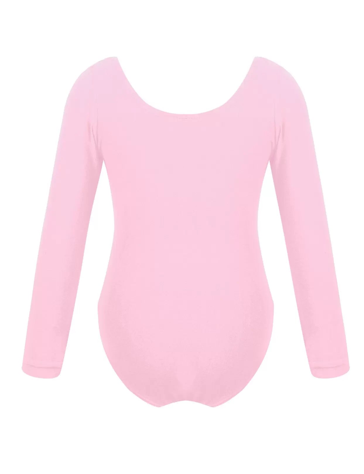 Kids Girls Long Sleeve Solid Color Ballet Dance Leotard