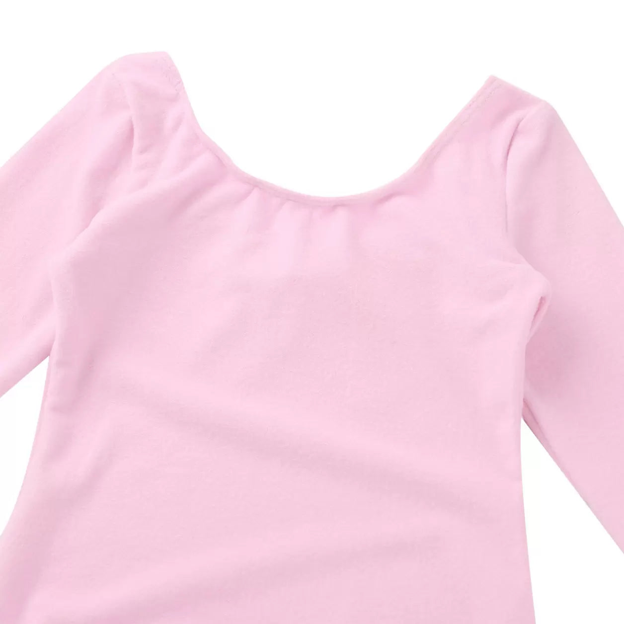 Kids Girls Long Sleeve Solid Color Ballet Dance Leotard