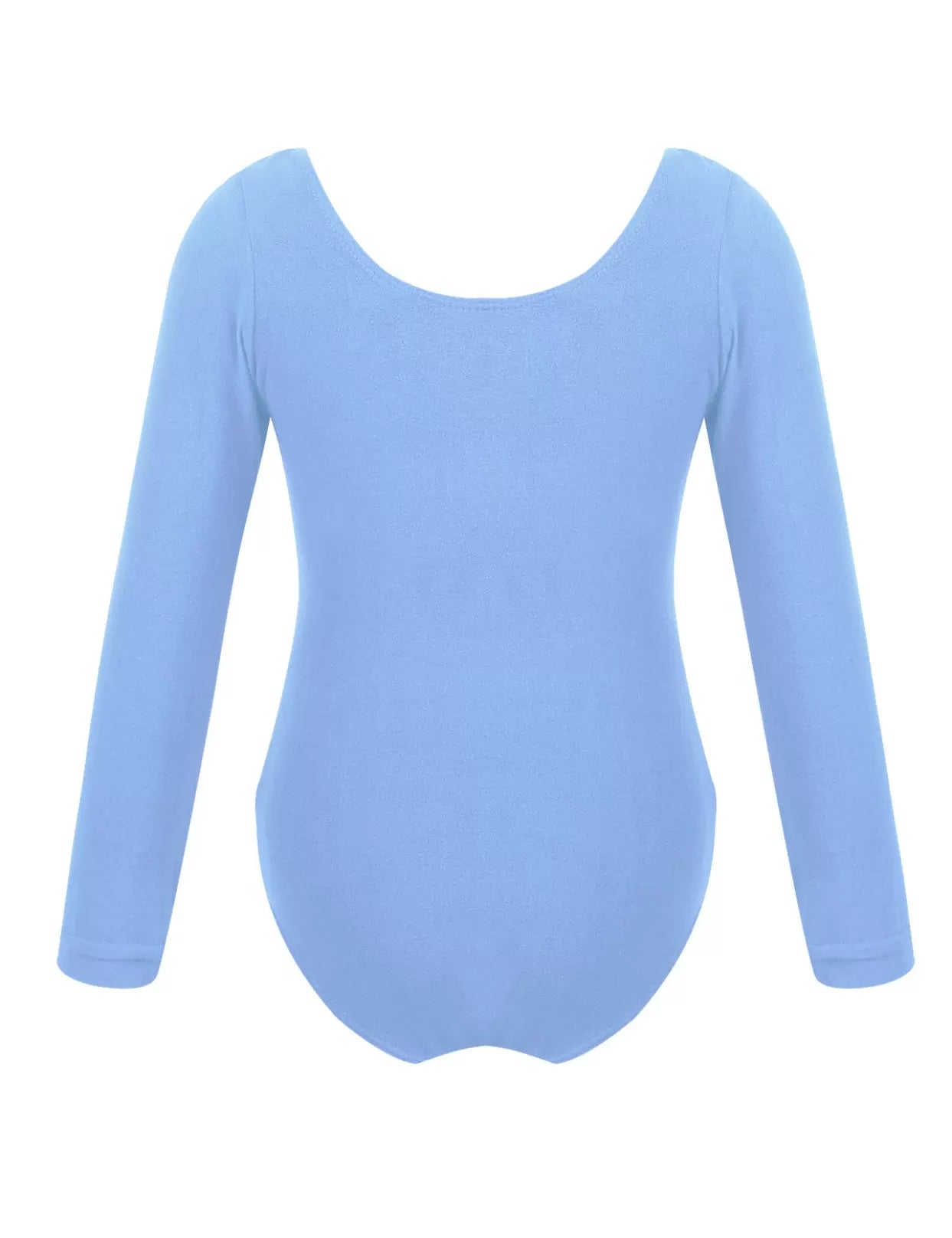 Kids Girls Long Sleeve Solid Color Ballet Dance Leotard