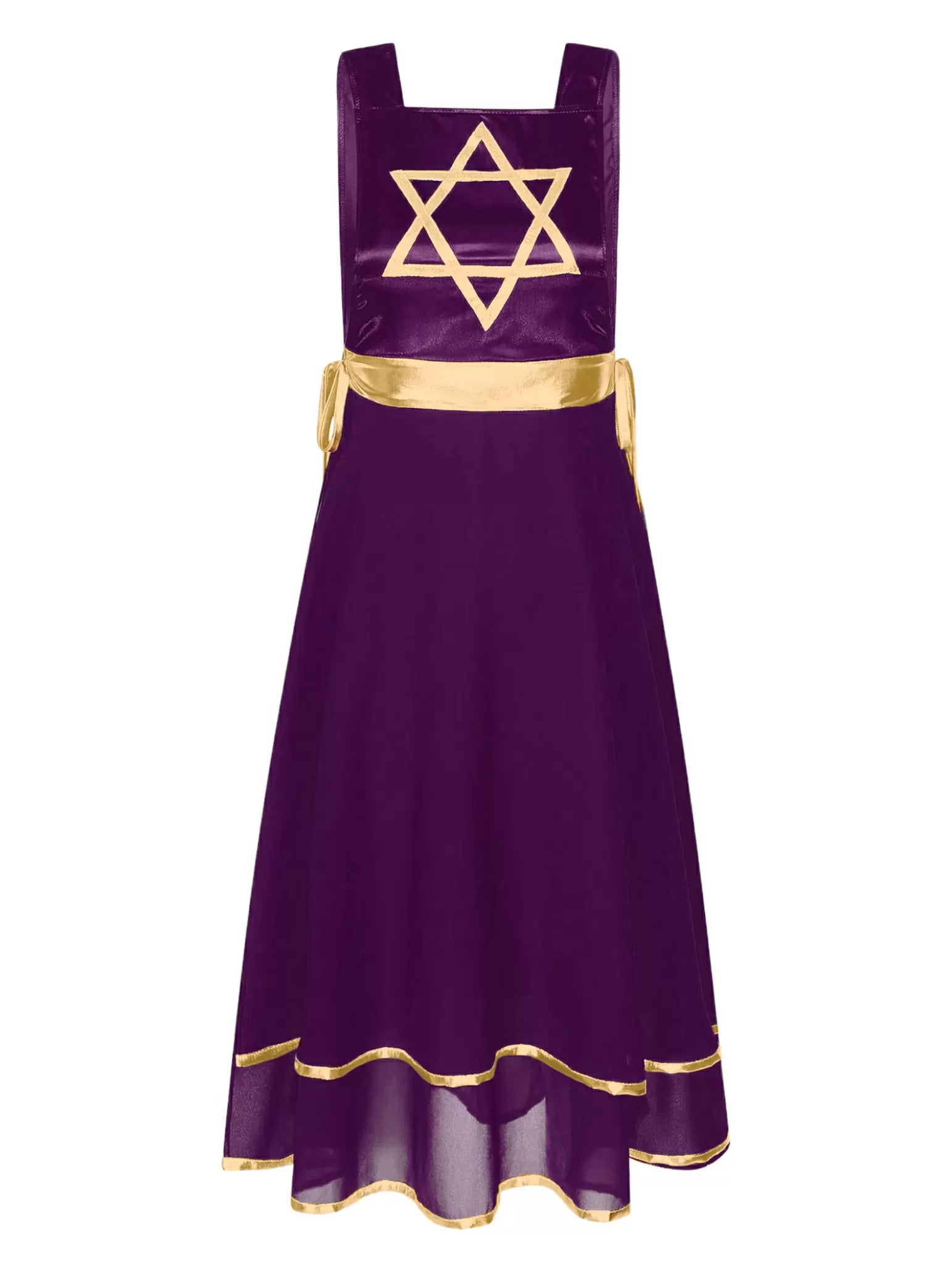 Women Sleeveless Lace-up Liturgical Praise Dance Tunic(no base dress)