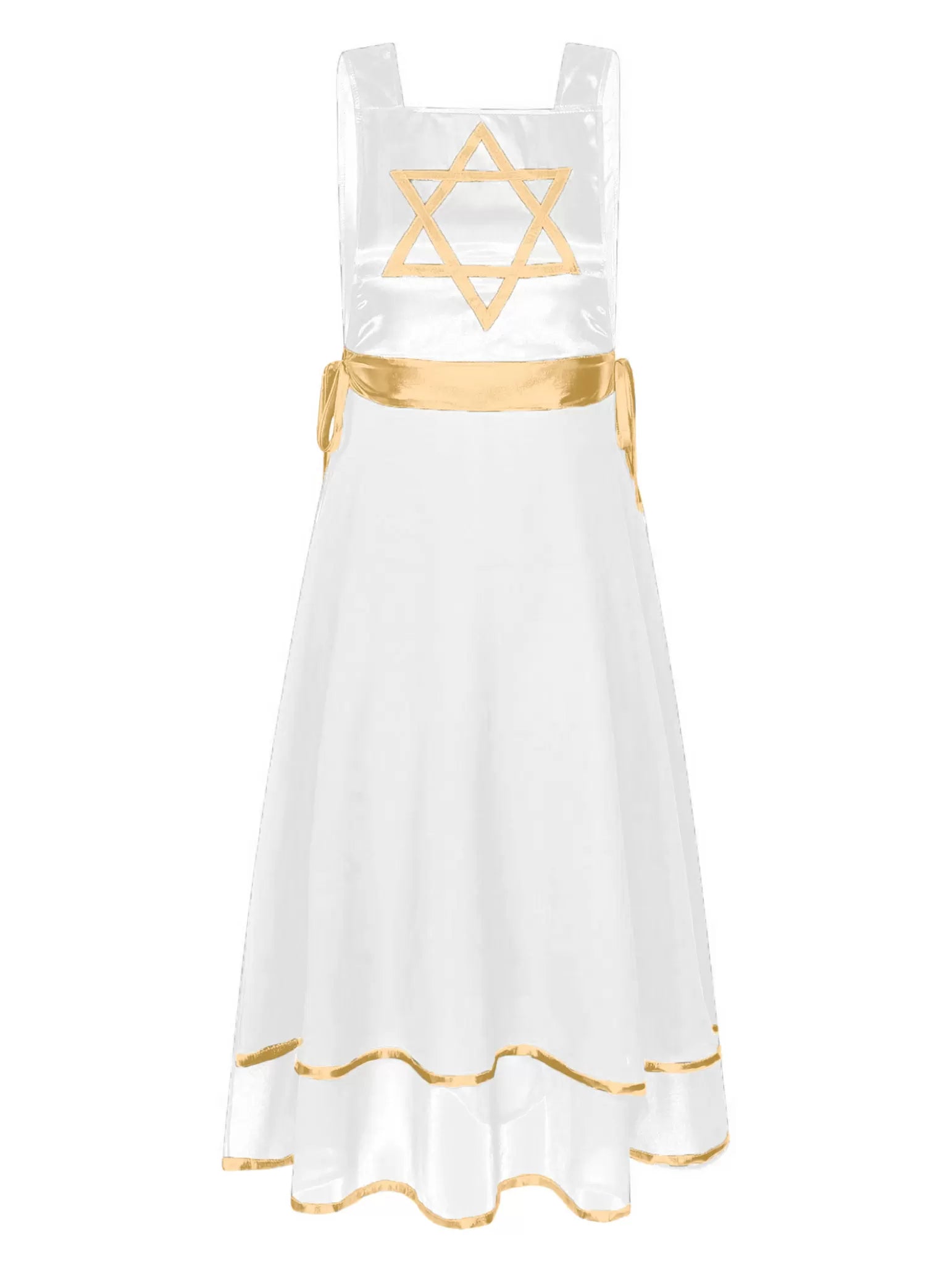 Women Sleeveless Lace-up Liturgical Praise Dance Tunic(no base dress)